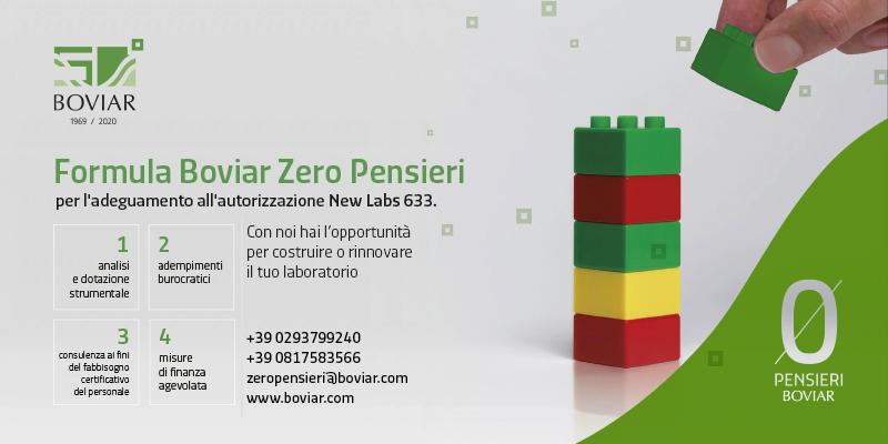 Zero Pensieri. La soluzione Boviar per l’adeguamento all’autorizzazione ministeriale Circolare STC n. 633/2019 (New Labs 633)